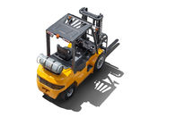 1.5 - 3.5ton Gas Powered Four Wheel Forklift , Heavy Equipment Forklift With Different Engine Option